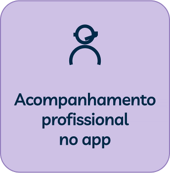 Acompanhamento profissional no app